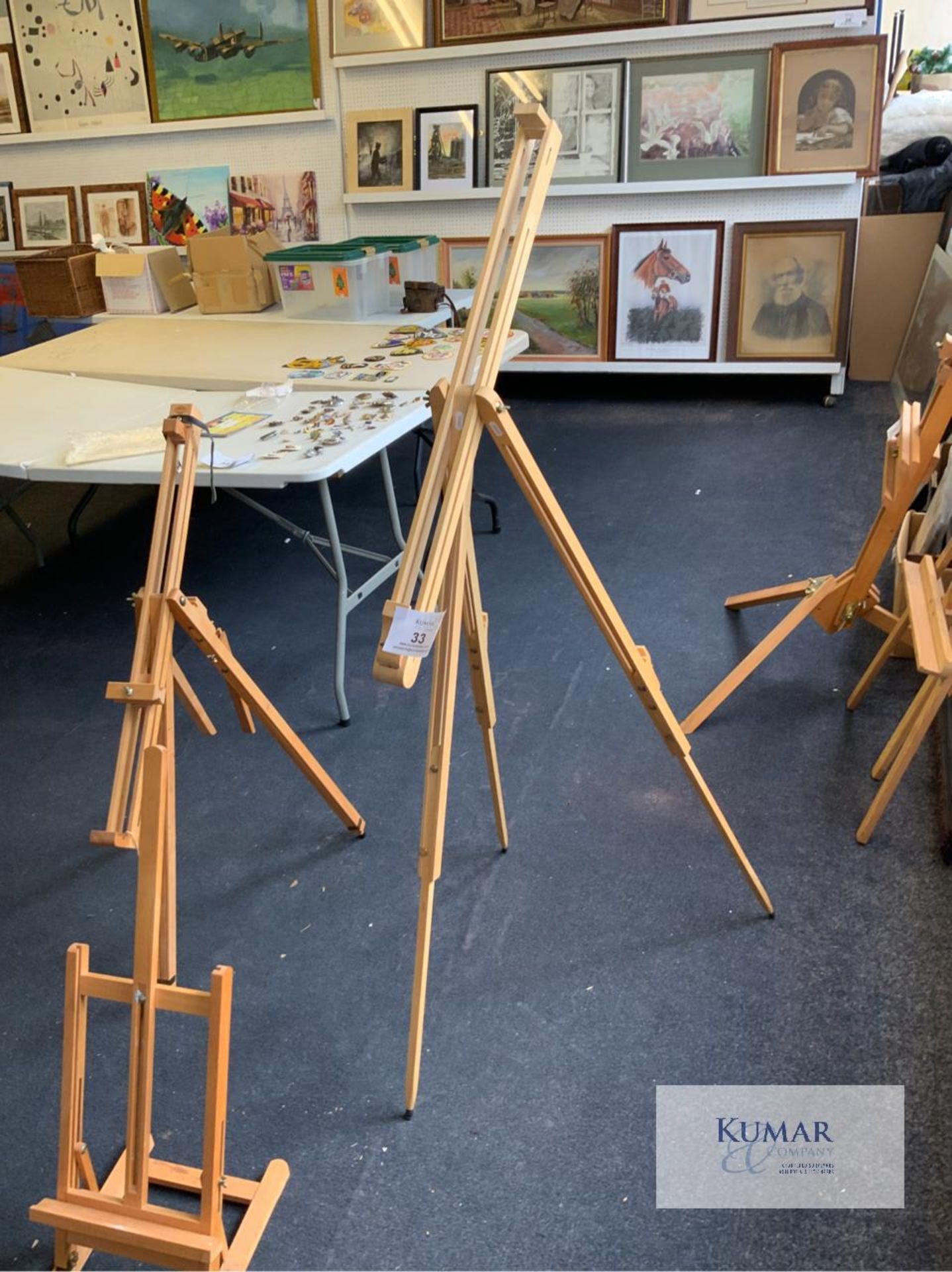 3: Various Wooden Easels as shown - Image 6 of 7