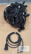 22 of 5m 16A cable midnight black (2.5mm) Description: Bundle of 22x 5m 3-core (2.5mm) 16A cables
