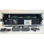 2-way Sennheiser XSW Radio Mic Rack Kit (flight-cased) with 2 of SK20 beltpack transmitter and 2