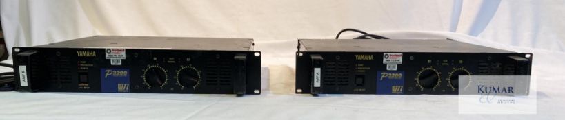 2 of Yamaha P3200 2-channel power amplifier (520w/channel, 4ohms) Description: Reliable 2U power