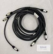 4 of 1.5m ADAT TOSLink Lightpipe cable Description: 4 of 1.5m ADAT TOSLink Lightpipe cable for