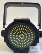 Chauvet Shocker 90 LED Strobe Light Description: Small, bright, 4-zone, white LED strobe light