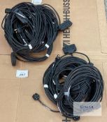17 of 10m 13A cable with twin sockets (3G 1.5mm) Description: Bundle of 17x 10m 3x1.5mm core 13A