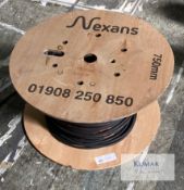 Approx 150m of Titanex 2.5mm 3G cable on drum Description: Condition: New on drum, see pictures