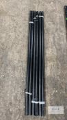 6 of Matt black aluminium tube 2m (powder-coated) Description: Perfect for booms, or for rigging