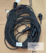 2 of 50m IP65 32A 1PH Cable Description: 32A single phase cable. PCE Midnight IP65 connectors. 3G6mm