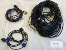 VGA Cable bundle! Description: Bundle of: 3x 20m VGA cable 2x 3m VGA cable 2x 1m VGA cable