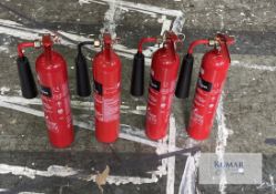 4x 2KG CO2 Fire Extinguisher Description: New in 2023, unused. Ideal for use near electrical