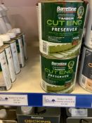 9: Barrattine Timber Cut End Preserver Cans (RRP £25.60 each)
