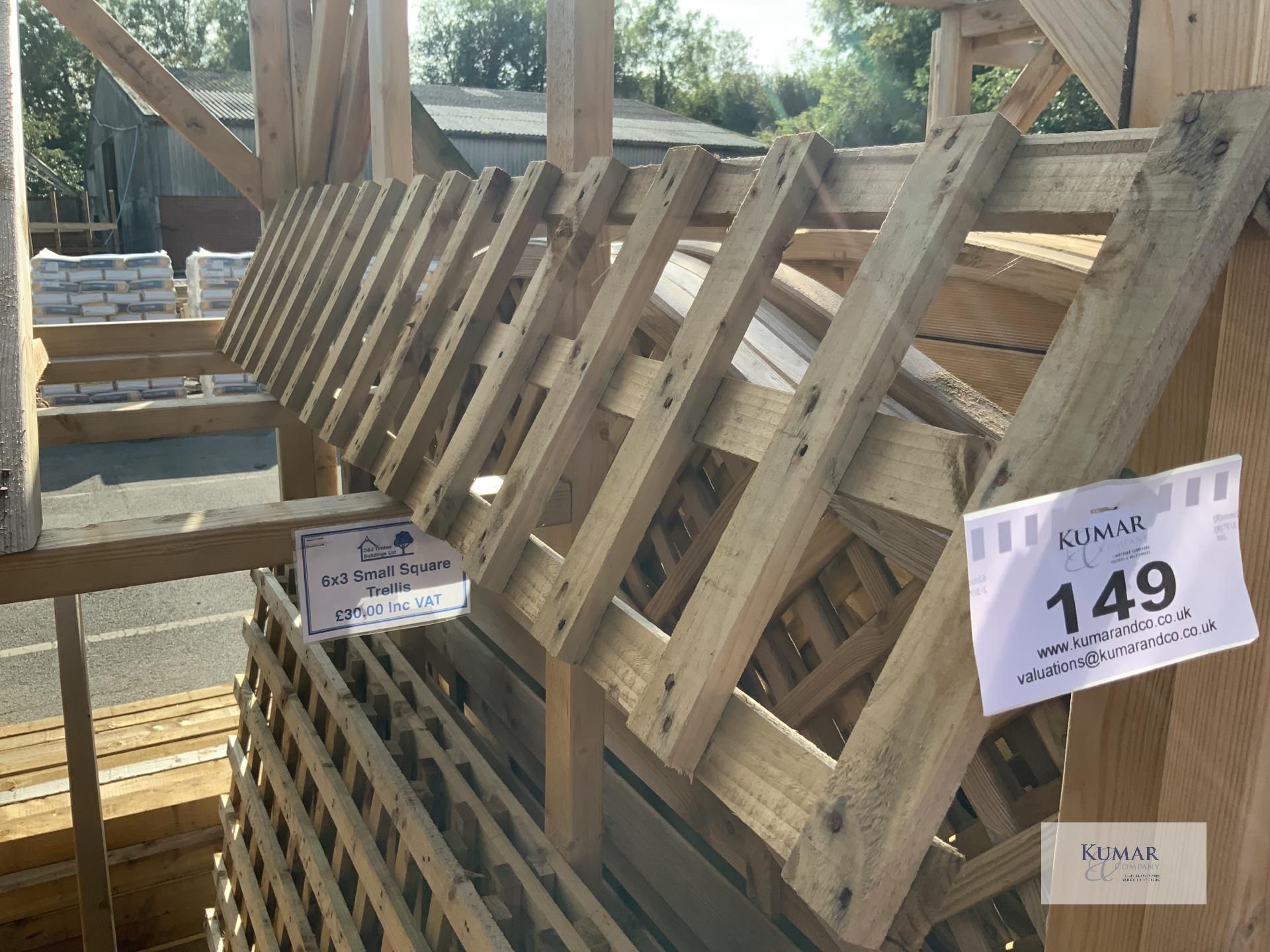 6Ft x 1ft Small Square Trellis RRP £26.00 - Image 2 of 3