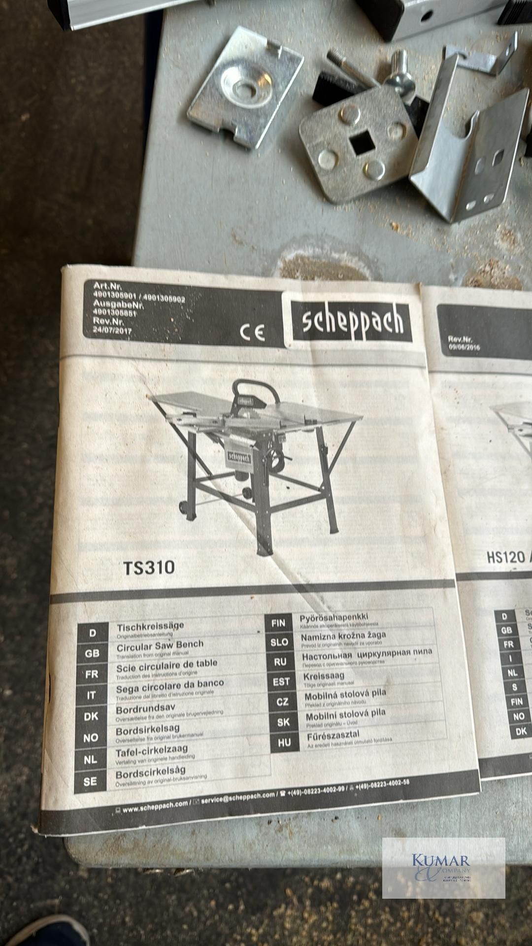 Scheppach TS310 Circular Table Saw, Serial No.0102-07929, (04/2019) - Image 4 of 9