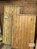 Feather Edge 6ft x 2ft8" Gate & 4ft 11" x 3 ft Tongue & Groove Gate