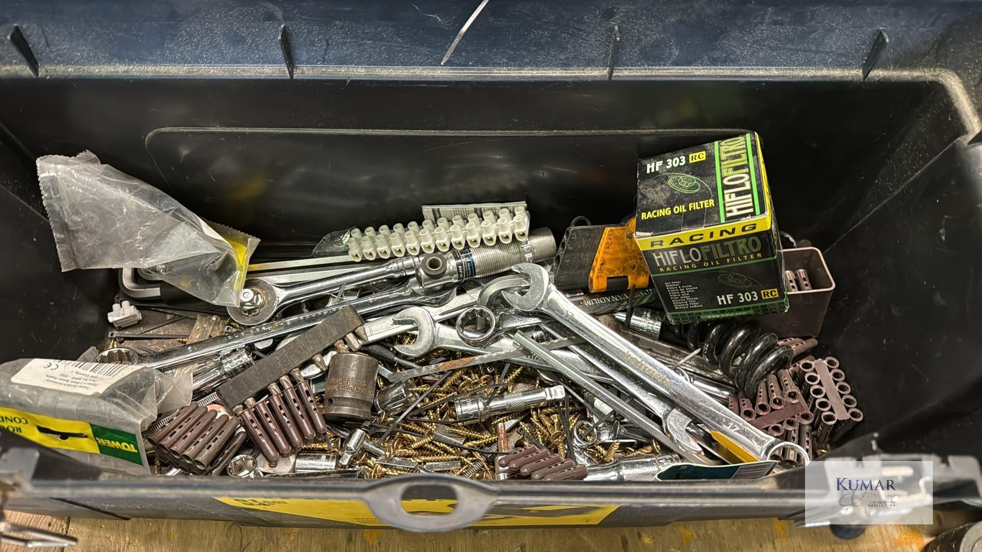 Socket Set with Tools in Black Carry Case & Stanley 24" Plastic Toolbox with Tools As Pictured - Image 7 of 7