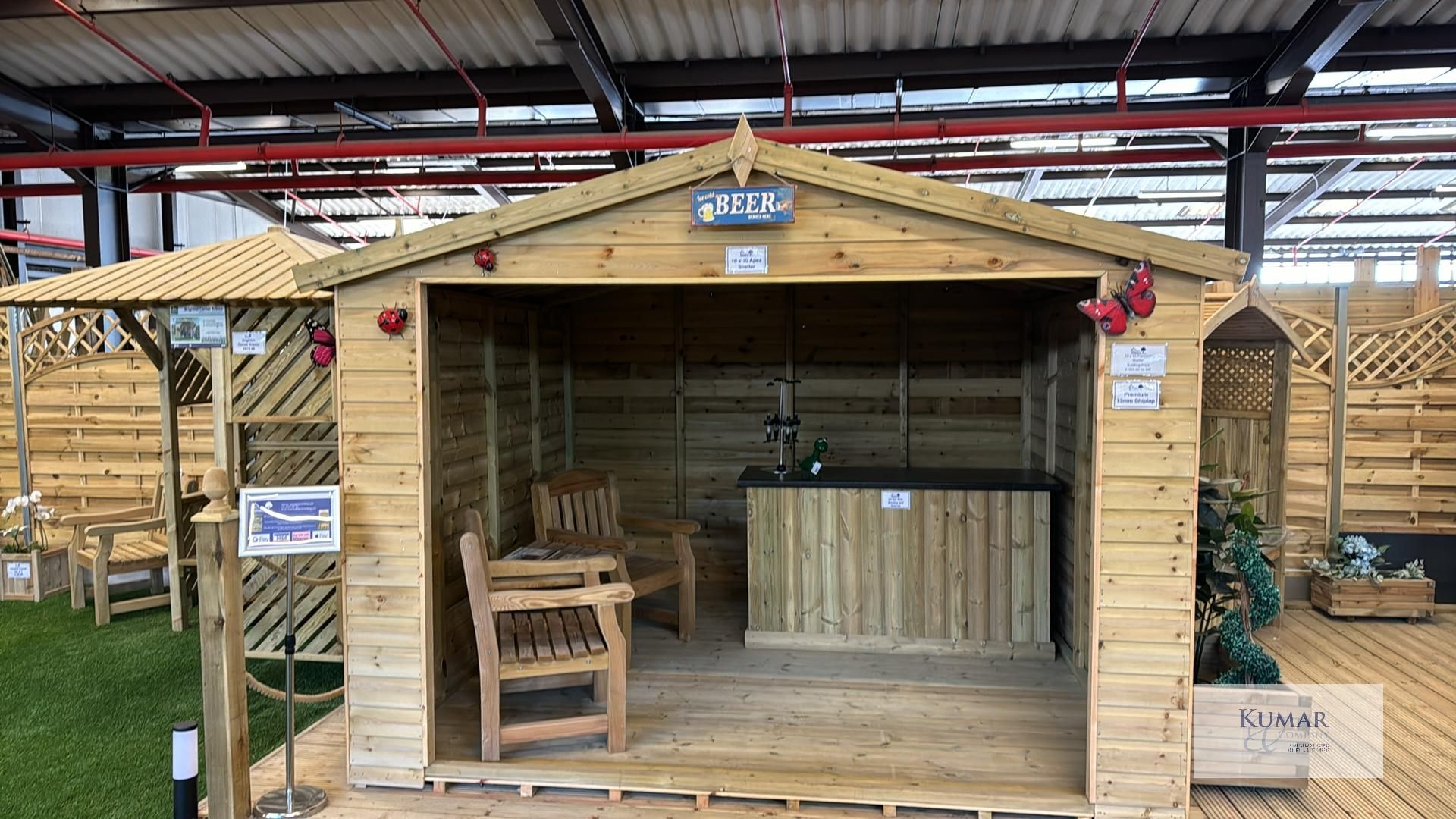 10 x 10 Premium Apex Shelter with Premium 13mm Shiplap RRP £1525 Please Note This Lot Does Not - Image 9 of 9