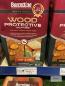 6: 5Ltr Barrattine Wood Protective Treatment Red edar (RRP £30.30 each)