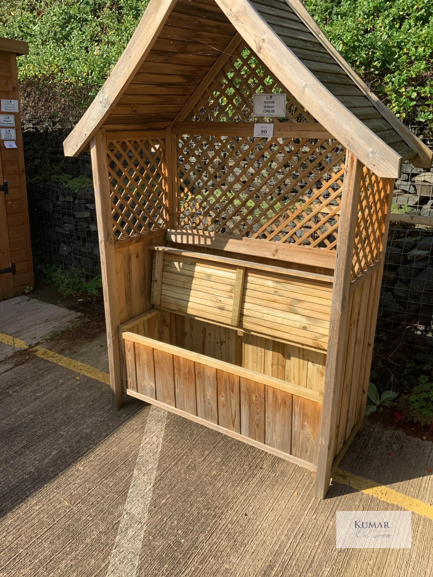 Norfolk Arbour with Seating & Storage Box, RRP £349.99 - Successful Bidder is responsible for - Image 5 of 8