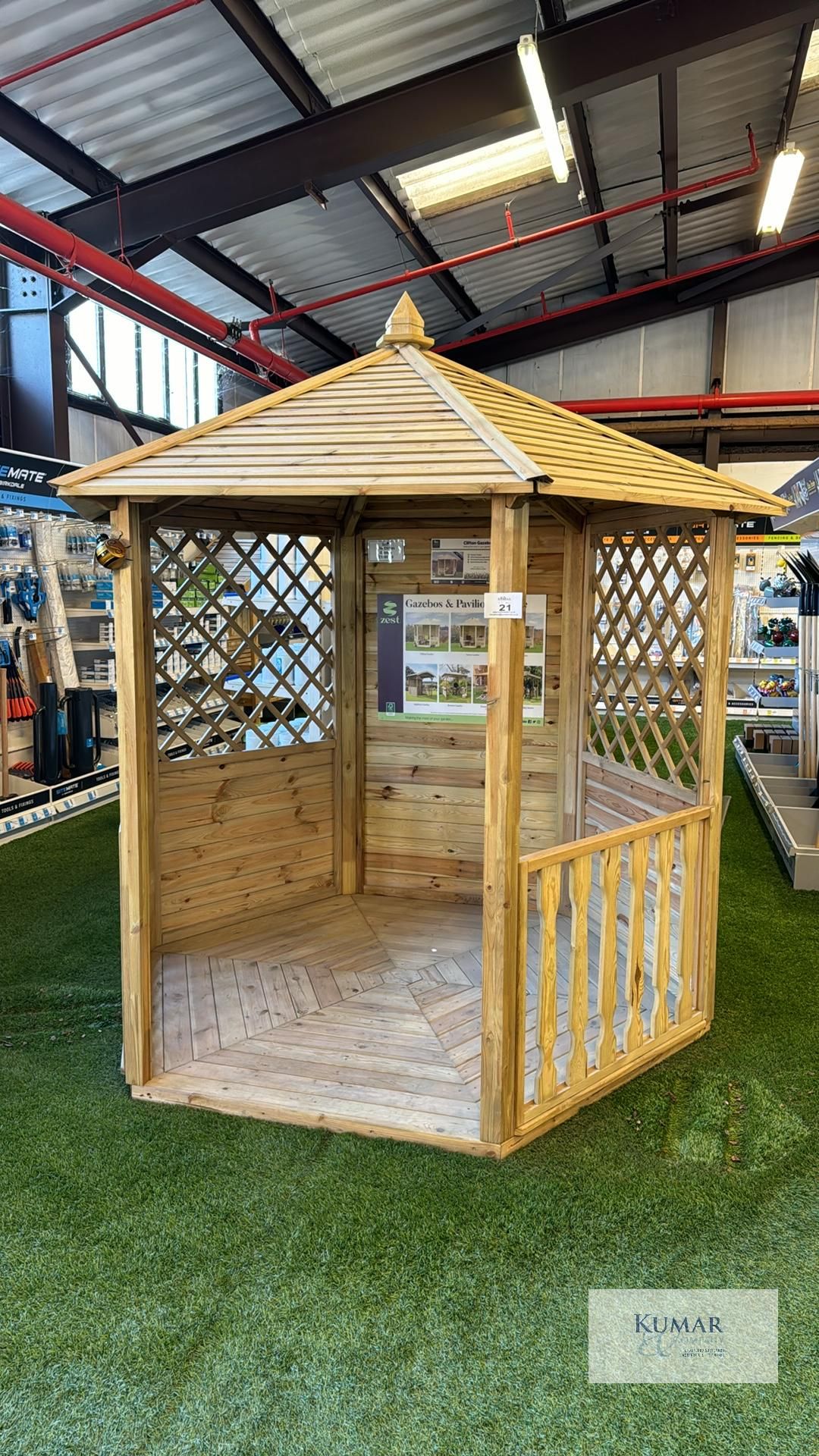 The Clifton Gazebo, Sizes (W x D x H) 2.64m x 2.64m x 2.49m RRP £1899.99 - Successful Bidder is