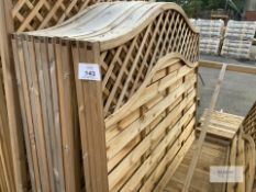 12: 6Ft x 5ft San Remo Omega with Trellis Fence Panels RRP £93.99