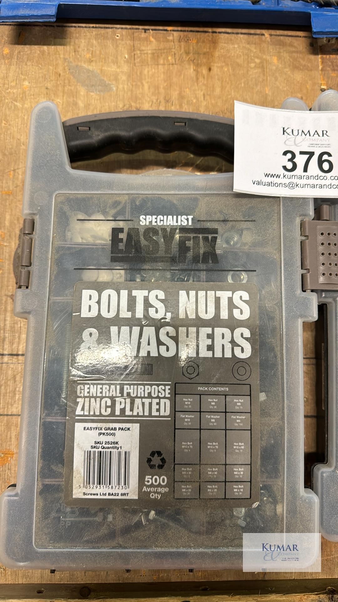 2: Boxes EasyFix Bolts, Nuts & Washers & 2: Boxes of Easy Fix Mixed Nuts As Pictured RRP £24.99 - Image 2 of 9