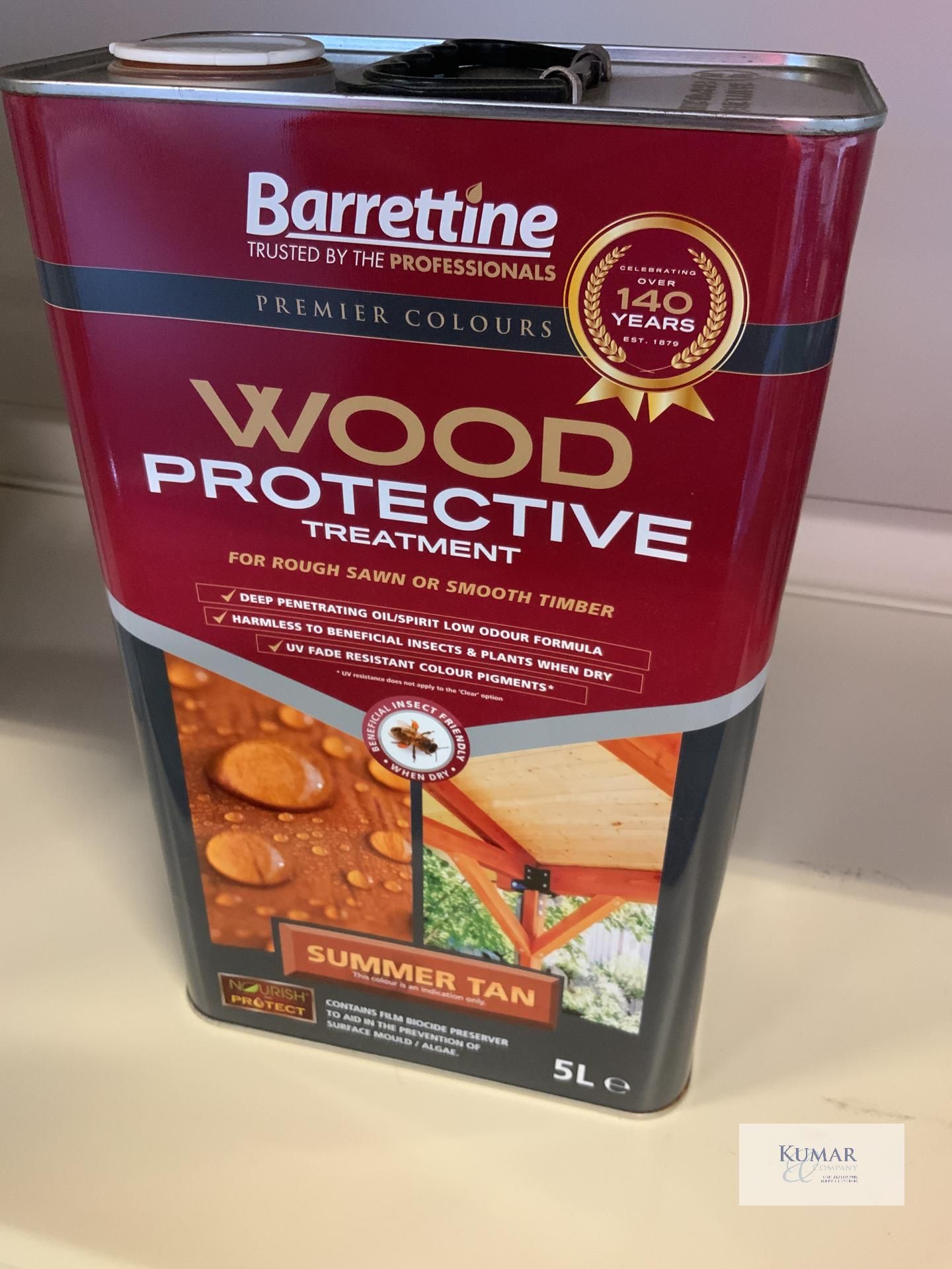 Barrattine Wood Protection Treatment Summer Tan (RRP £30.30) - Image 2 of 2