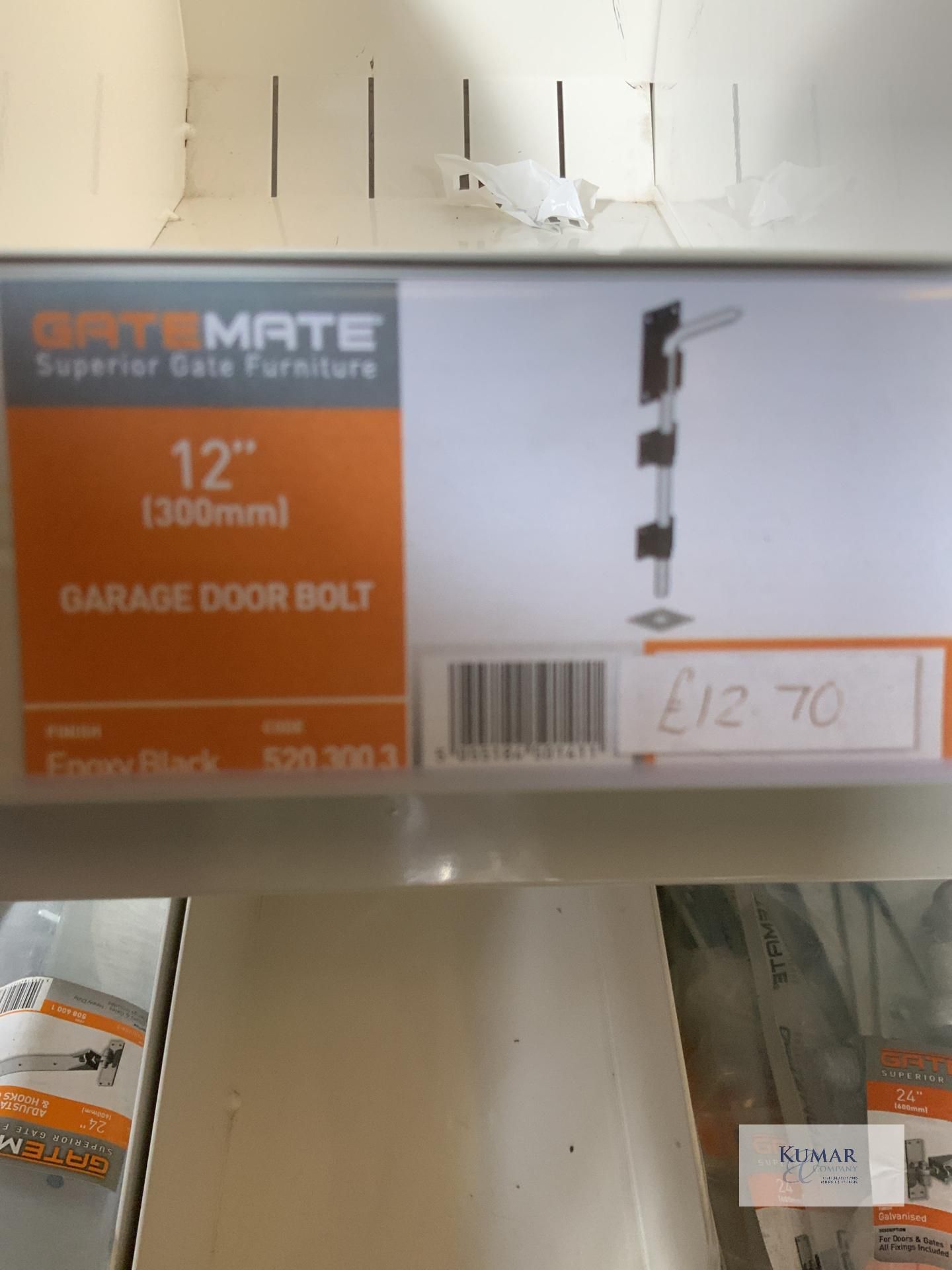 1: Gatemate Garage Door Bolt 12" - Image 4 of 4