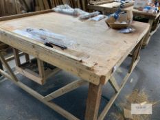 Timber Work Bench 2.1M X2.1 M . Contents Not Included