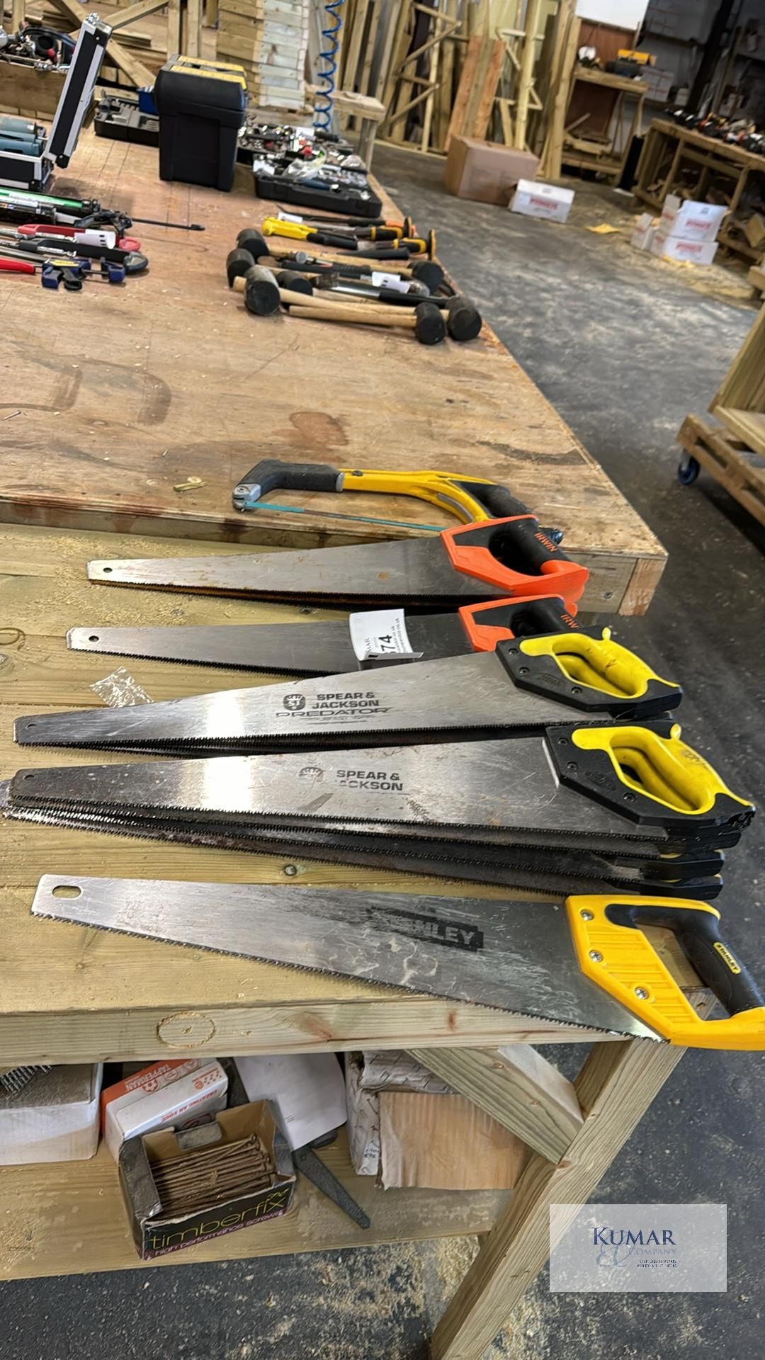 Large Quantity of Various Saws as Follows; Dewalt Hacksaw, 5: Irwin Universal Saws, 7: Spear & - Image 7 of 7