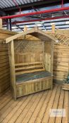 Arbour with Seating & Storage Box - Successful Bidder is responsible for Dismantling Structure for