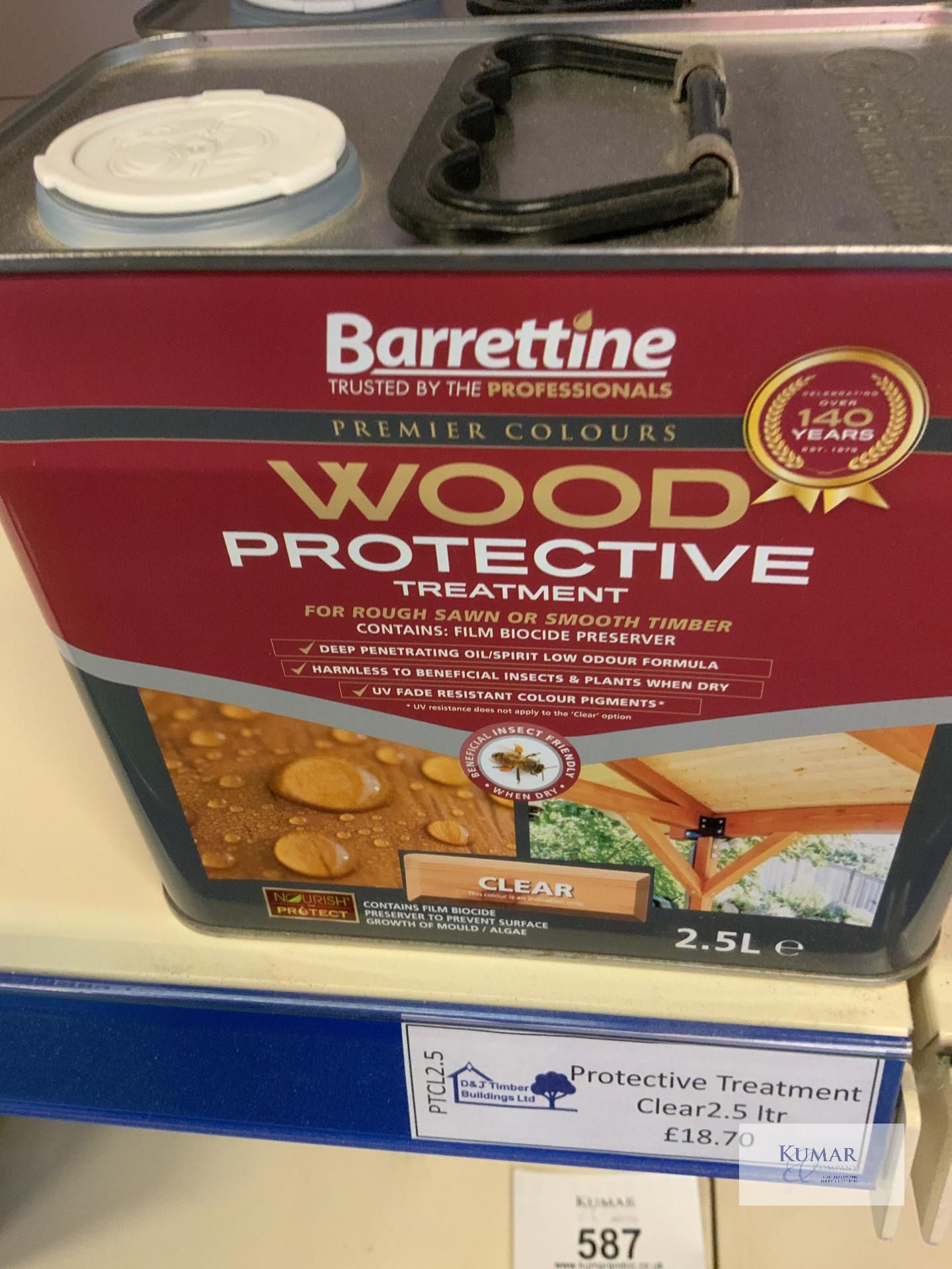 4: Barrattine Wood Protective Treatment Clear (RRP £18.70 each)