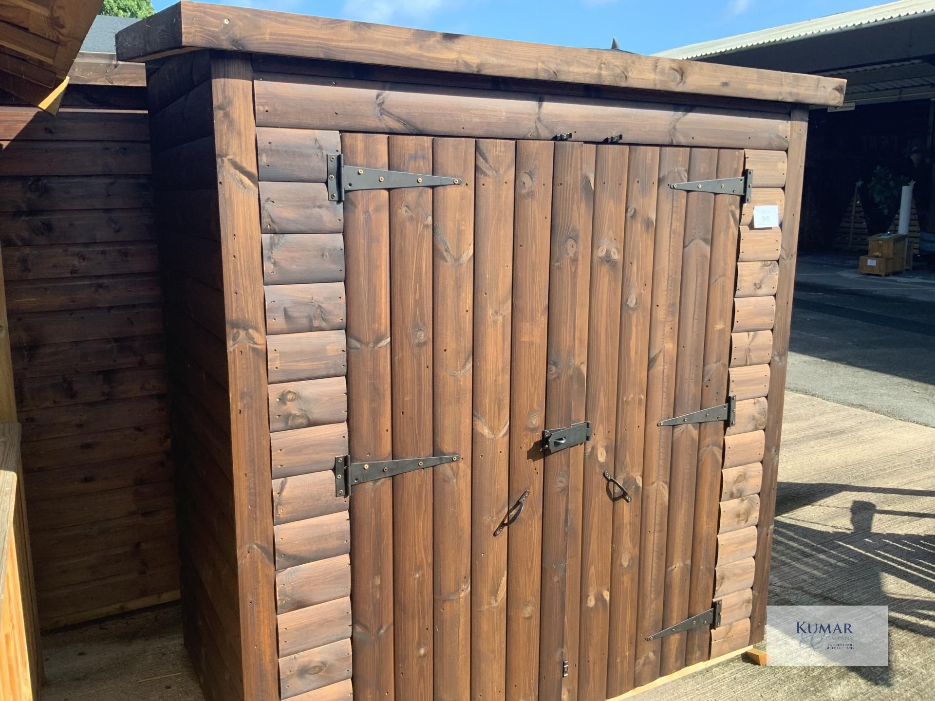 6ft x 3ft Pent shed As Pictured - Image 3 of 8