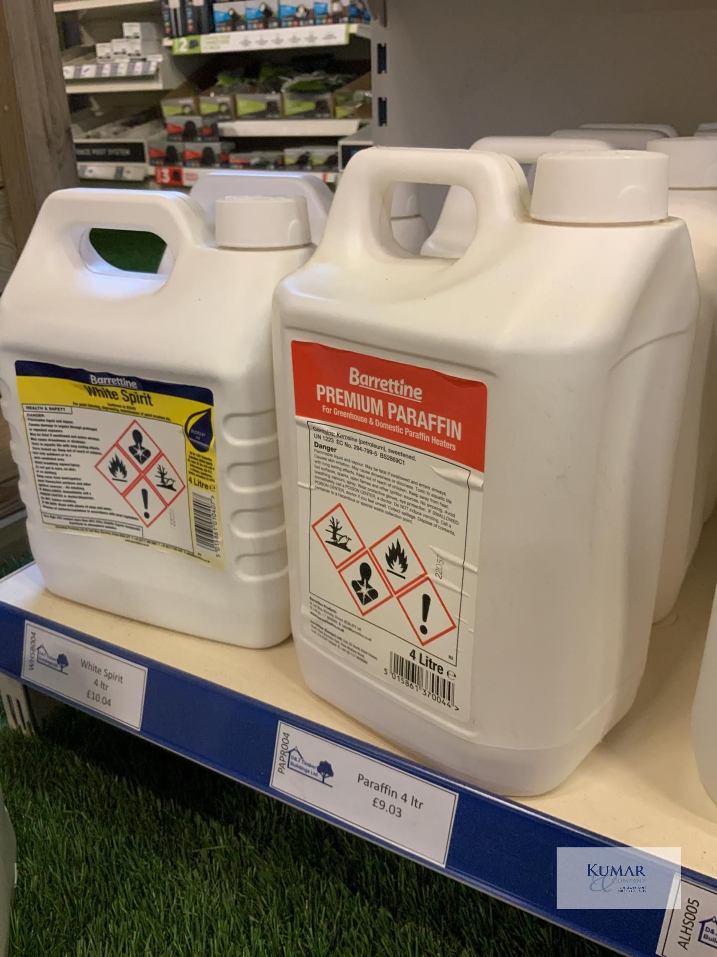 Quantity of Barrattine pathway cleaner, mould & mildew cleaner, hand sanitizer, parrafine, white - Image 5 of 6