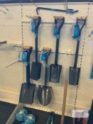 Quantity of Sitemate Spades, Shovels, Crow Bar, Bolt Cutters, Sledge Hammer & Rope - as shown in