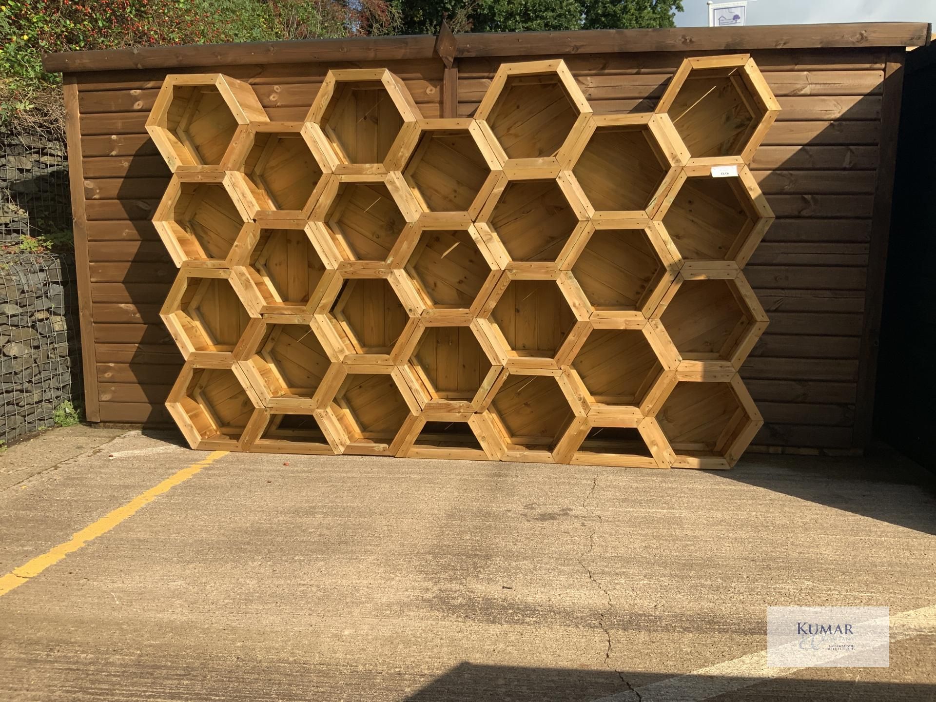 23: Hexagonal Planters Arranged into Honeycomb Structure - Each Hexagonal Planter is L - 540mm, W - - Image 4 of 6