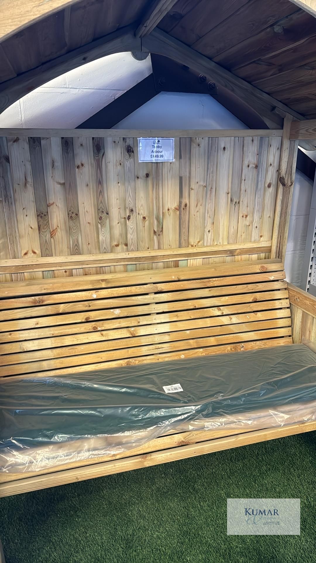 Tenby Arbour with Seating, Sizes (W x D x H) 2.07m x 0.85m x 2.07m RRP £449.99 - Successful Bidder - Image 5 of 8