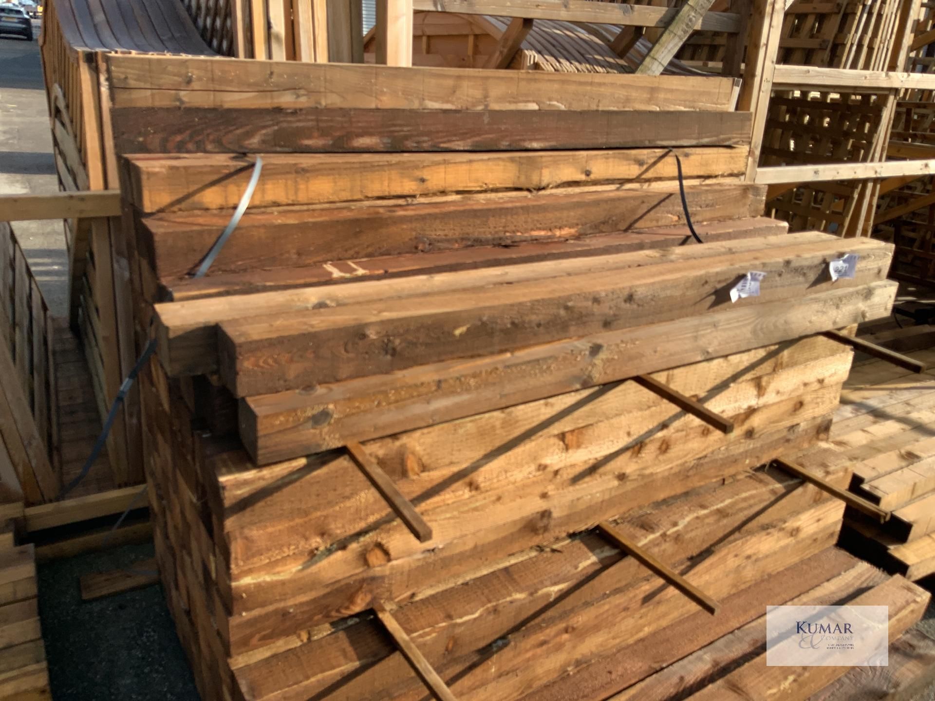 50: 1.8M x 95mm x 95mm Rough Sawn Timber - Image 2 of 5