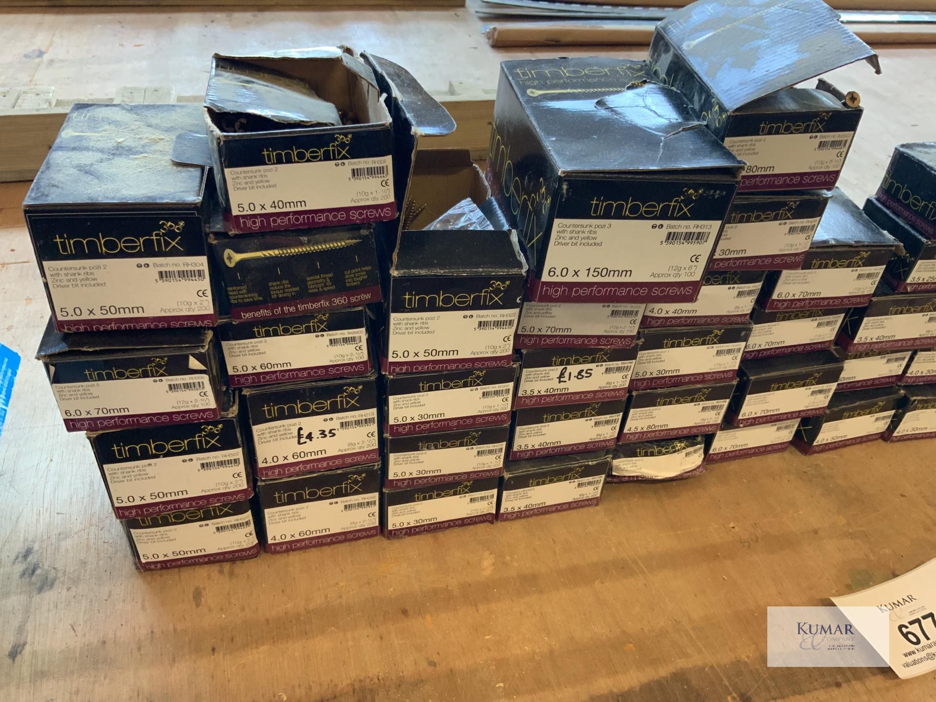 Approx 69 Half Boxes of Timberfix Performance Screws - Image 2 of 6