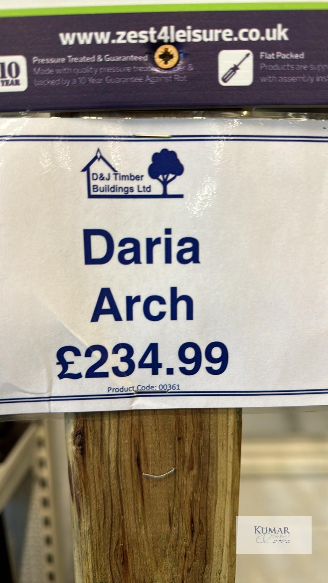 Daria Arch, Sizes (W x D x H) 1.8m x 0.9m x 2.4m RRP £234.99 - Successful Bidder is responsible - Image 7 of 8