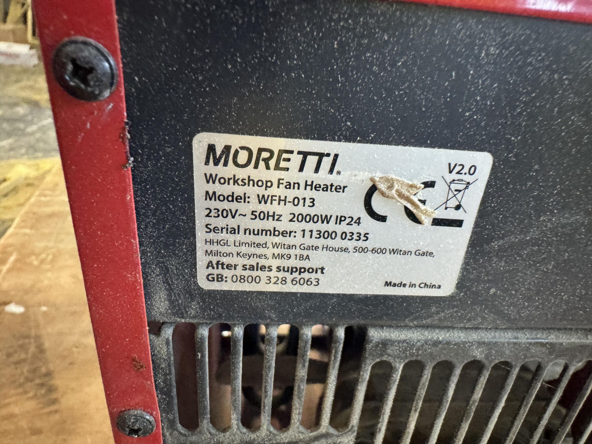 2: Moretti Model WFH-013 2000w Workshop Fan Heaters - Image 4 of 5