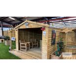 10 x 10 Premium Apex Shelter with Premium 13mm Shiplap RRP £1525 Please Note This Lot Does Not