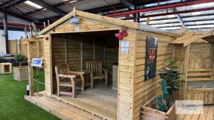 10 x 10 Premium Apex Shelter with Premium 13mm Shiplap RRP £1525 Please Note This Lot Does Not