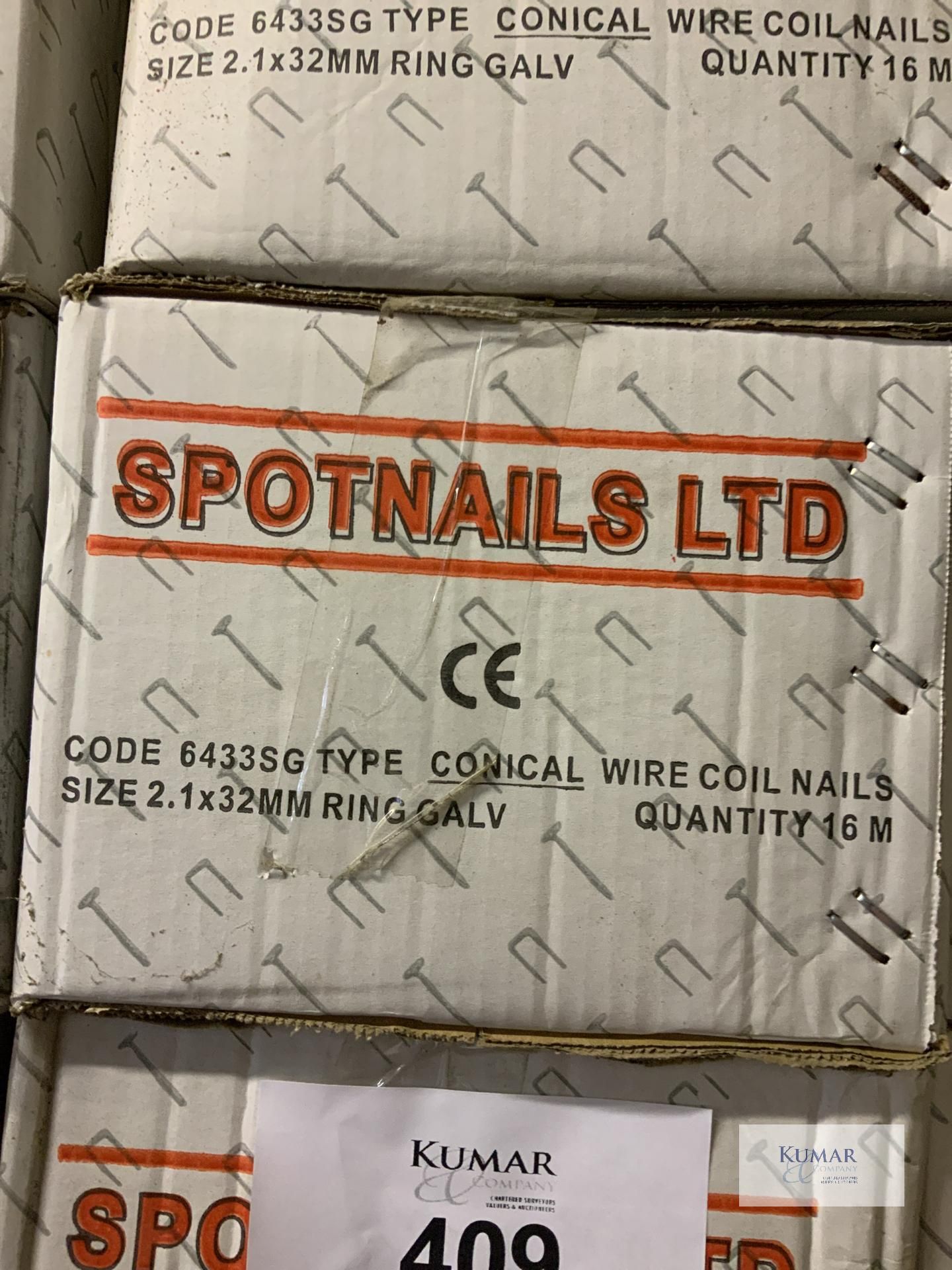 3: Unopened Boxes Conical Wire Coil Nails - 32mm - Image 2 of 2