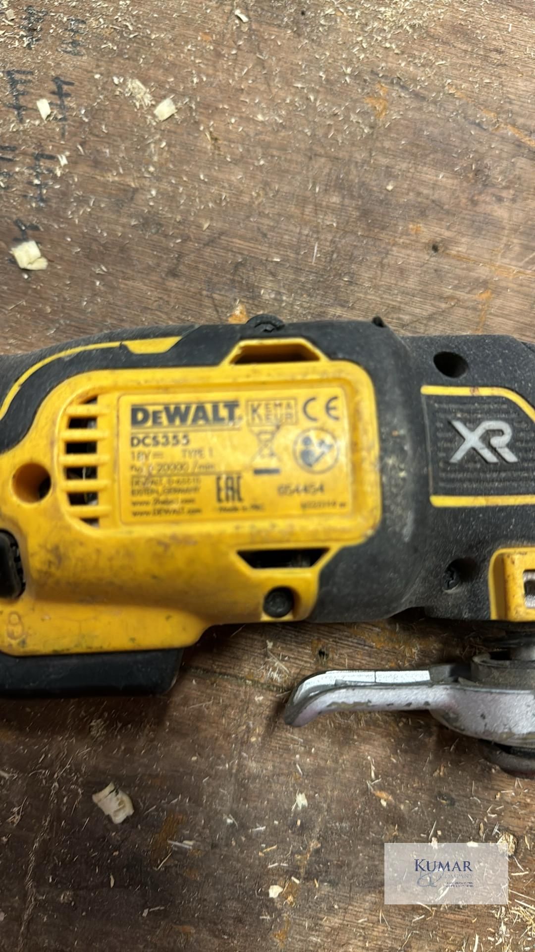 Lot of Dewalt Power Tools Comprising - DCG412 Angle Grinder, DCS355 Multi Tool with Dewalt XR 18v - Image 12 of 13