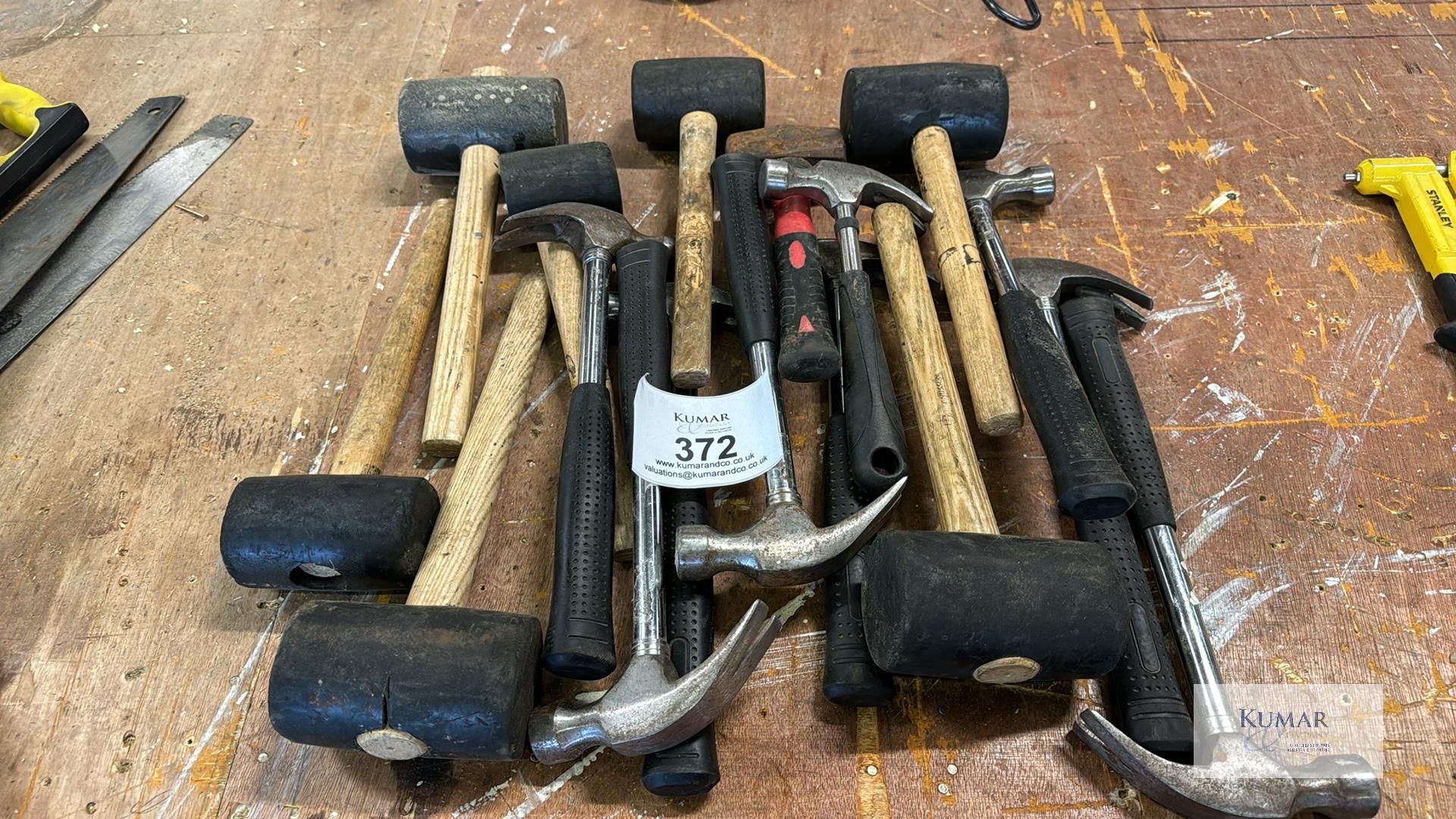 Large Quantity of Various Hammers