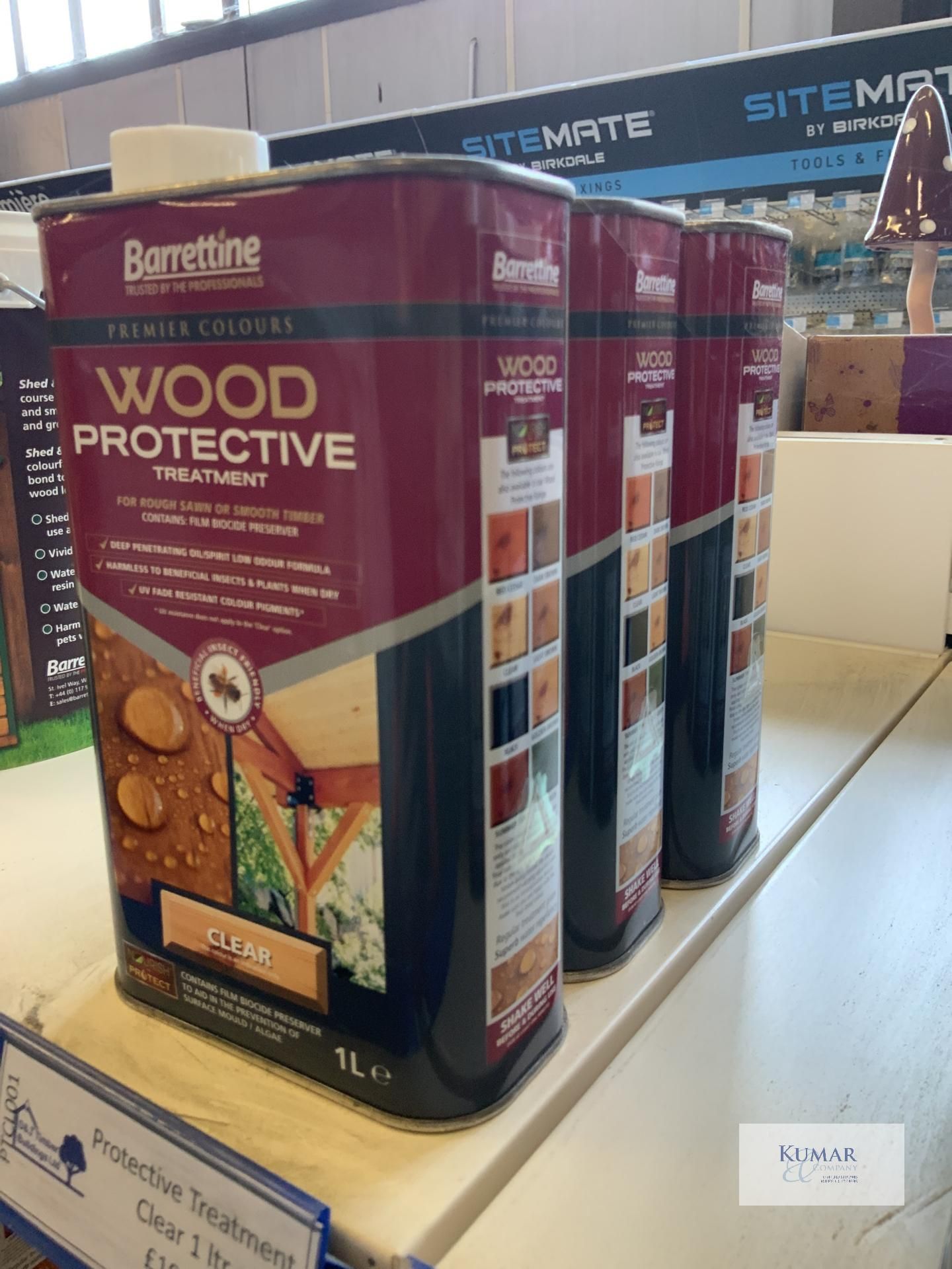 3: 1L Barrettine Clear Wood Protective Treatment (RRP £10.16 each) - Image 2 of 2