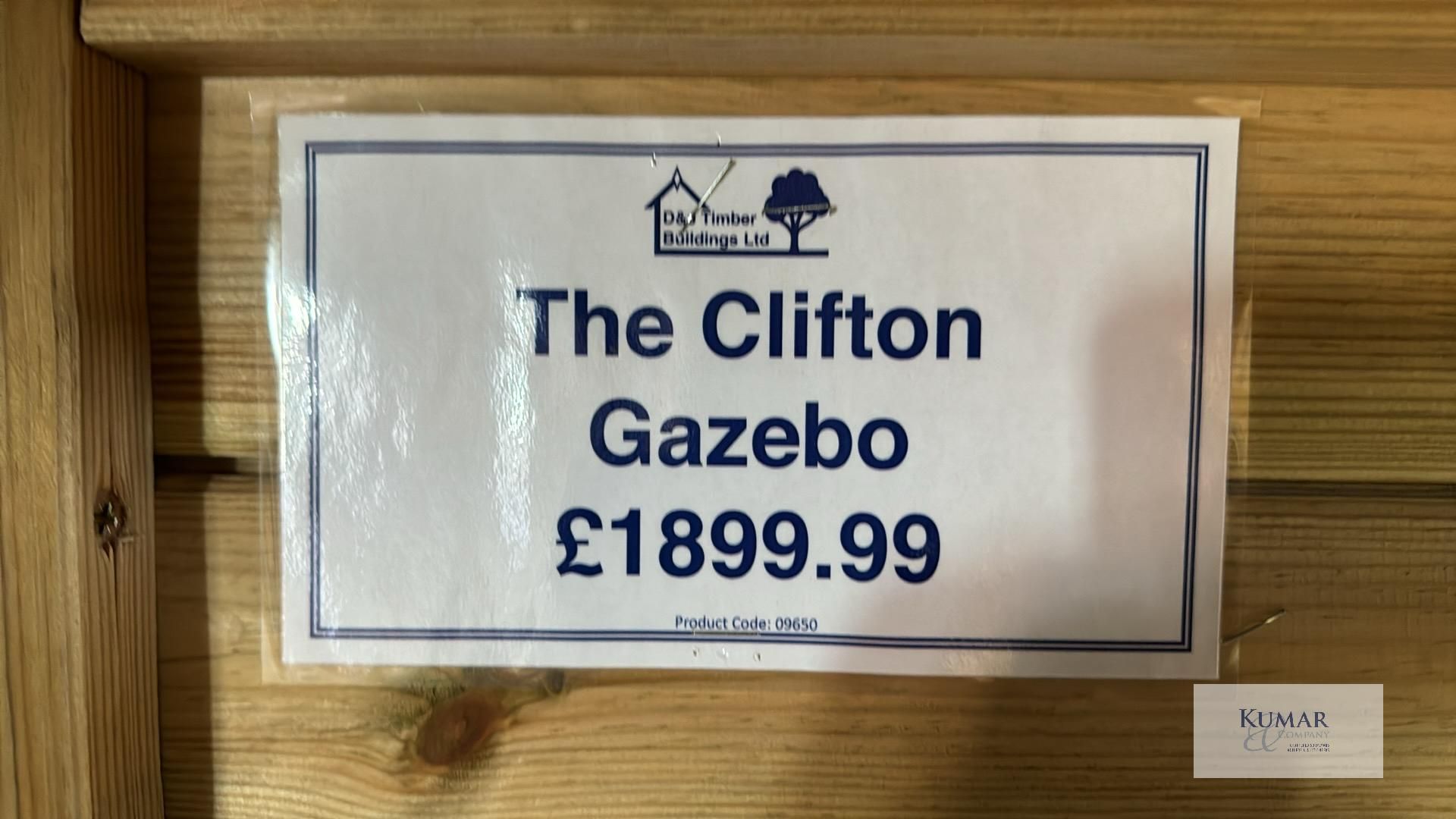 The Clifton Gazebo, Sizes (W x D x H) 2.64m x 2.64m x 2.49m RRP £1899.99 - Successful Bidder is - Image 8 of 9