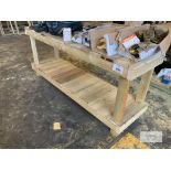 Timber Bench 7Ft X 2Ft . Contents Not Included