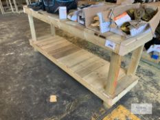 Timber Bench 7Ft X 2Ft . Contents Not Included
