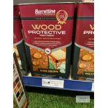 5: 5Ltr Barrattine Wood Protective Treatment Dark Brown (RRP £30.30 each)