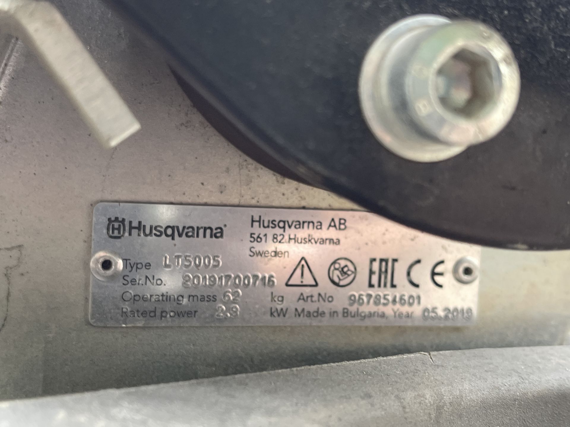 Husqvarna LT 5005 Petrol Trench Rammer, Serial No: 700710, with Honda GX-R120 Motor & 230mm Plate ( - Image 11 of 20