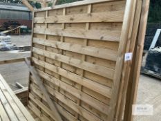 4: 6ft x 6ft San Remo Flat Top Fence Panel RRP £89.99